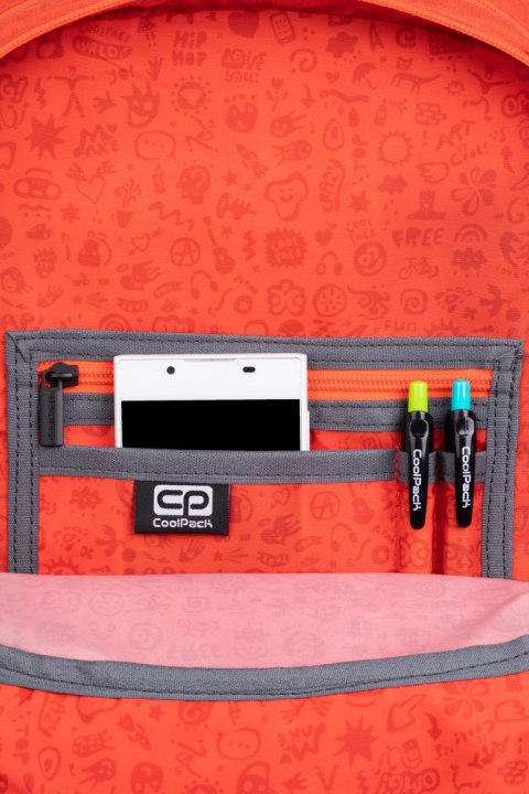 COOLPACK - RIDER - PLECAK MŁODZIEŻOWY - ORANGE COOLPACK - RIDER - PLECAK MŁODZIEŻOWY - ORANGE
