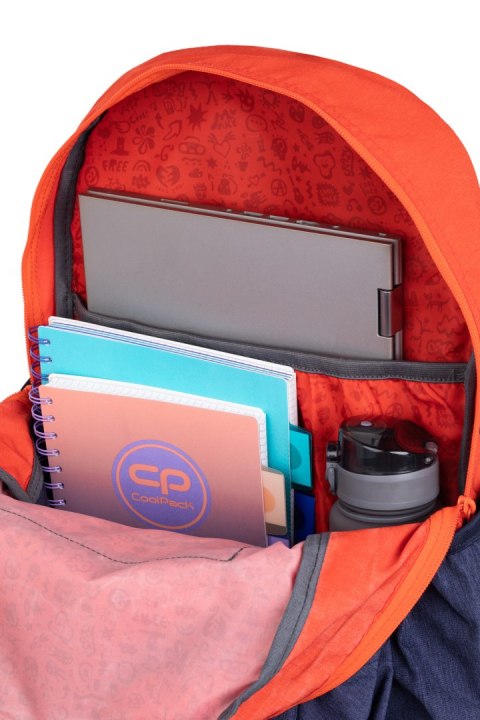 COOLPACK - RIDER - PLECAK MŁODZIEŻOWY - ORANGE COOLPACK - RIDER - PLECAK MŁODZIEŻOWY - ORANGE