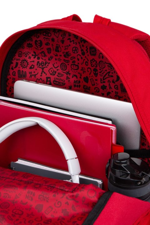 COOLPACK - RIDER - PLECAK MŁODZIEŻOWY - RPET RED COOLPACK - RIDER - PLECAK MŁODZIEŻOWY - RPET RED