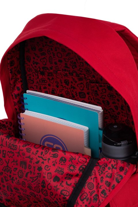 COOLPACK - SONIC - PLECAK MŁODZIEŻOWY - RPET RED COOLPACK - SONIC - PLECAK MŁODZIEŻOWY - RPET RED