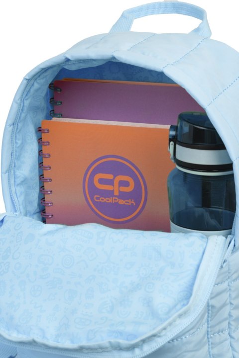 COOLPACK - ABBY - PLECAK MŁODZIEŻOWY - PASTEL / POWDER BLUE COOLPACK - ABBY - PLECAK MŁODZIEŻOWY - PASTEL / POWDER BLUE