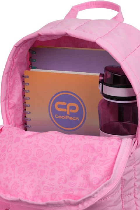 COOLPACK - ABBY - PLECAK MŁODZIEŻOWY - PASTEL / POWDER PINK COOLPACK - ABBY - PLECAK MŁODZIEŻOWY - PASTEL / POWDER PINK