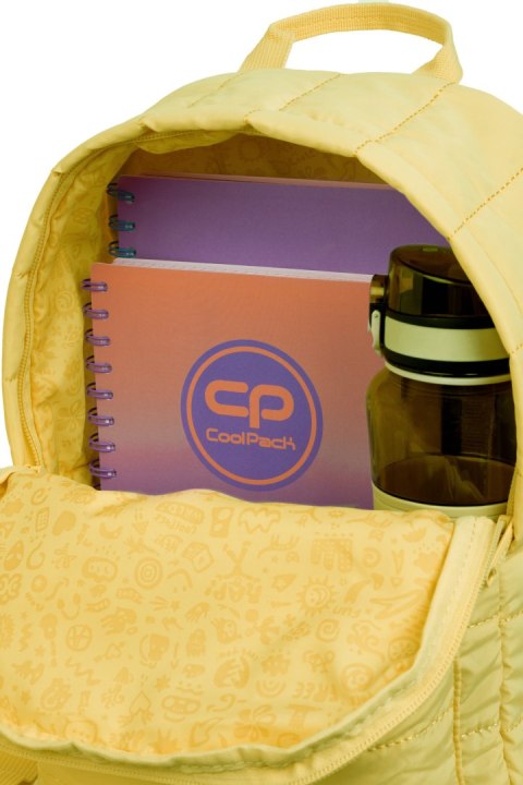 COOLPACK - ABBY - PLECAK MŁODZIEŻOWY - PASTEL / POWDER YELLOW COOLPACK - ABBY - PLECAK MŁODZIEŻOWY - PASTEL / POWDER YELLOW