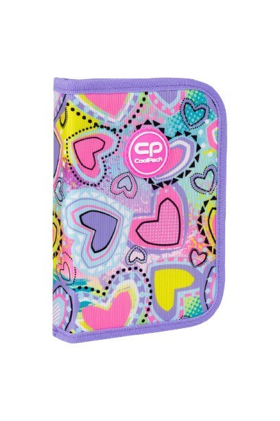 COOLPACK - CLIPPER - PIÓRNIK JEDNOKLAPKOWY BEZ WYPOSAŻENIA - PASTEL HEART COOLPACK - CLIPPER - PIÓRNIK JEDNOKLAPKOWY BEZ WYPOSAŻENIA - PASTEL HEART