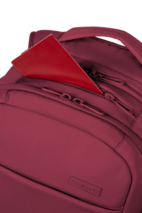 COOLPACK - FORCE - PLECAK BIZNESOWY - BURGUNDY COOLPACK - FORCE - PLECAK BIZNESOWY - BURGUNDY