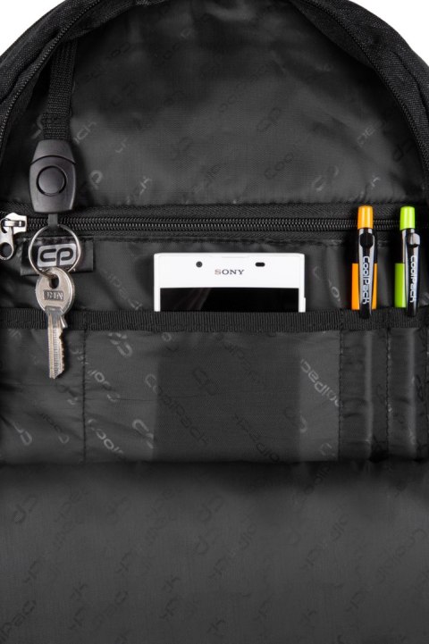 COOLPACK - IMPACT - PLECAK MŁODZIEŻOWY - BLACK GREY COOLPACK - IMPACT - PLECAK MŁODZIEŻOWY - BLACK GREY