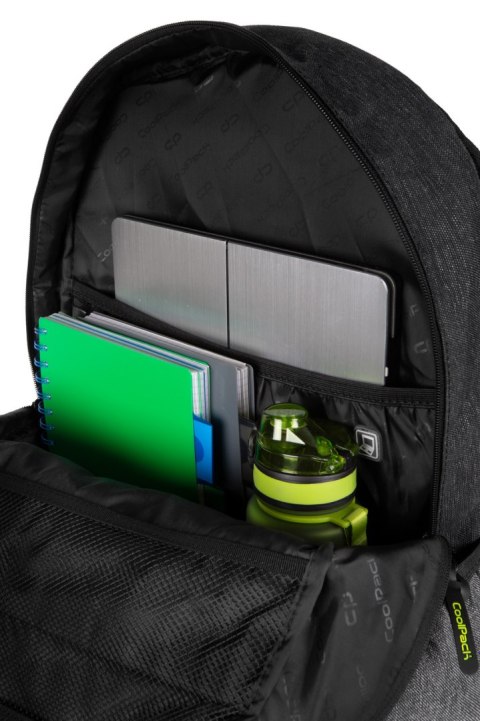 COOLPACK - IMPACT - PLECAK MŁODZIEŻOWY - BLACK GREY COOLPACK - IMPACT - PLECAK MŁODZIEŻOWY - BLACK GREY