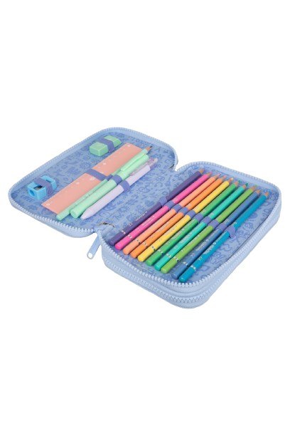 COOLPACK - JUMPER 2 - PIÓRNIK PODWÓJNY Z WYPOSAŻENIEM - PASTEL / POWDER BLUE COOLPACK - JUMPER 2 - PIÓRNIK PODWÓJNY Z WYPOSAŻENIEM - PASTEL / POWDER BLUE