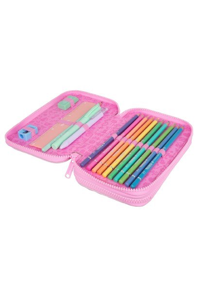 COOLPACK - JUMPER 2 - PIÓRNIK PODWÓJNY Z WYPOSAŻENIEM - PASTEL / POWDER PINK COOLPACK - JUMPER 2 - PIÓRNIK PODWÓJNY Z WYPOSAŻENIEM - PASTEL / POWDER PINK