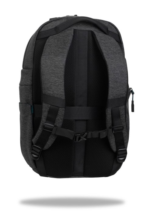 COOLPACK - SHAR - PLECAK BIZNESOWY - GREY/GREEN COOLPACK - SHAR - PLECAK BIZNESOWY - GREY/GREEN