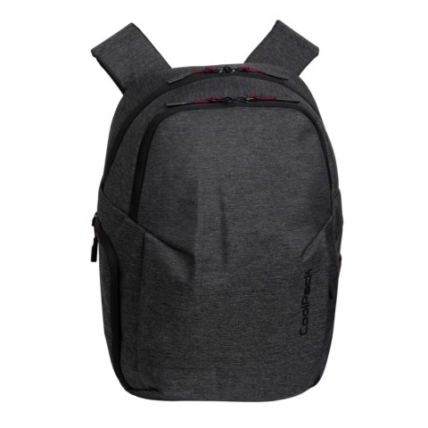 COOLPACK - SHAR - PLECAK BIZNESOWY - GREY/RED COOLPACK - SHAR - PLECAK BIZNESOWY - GREY/RED