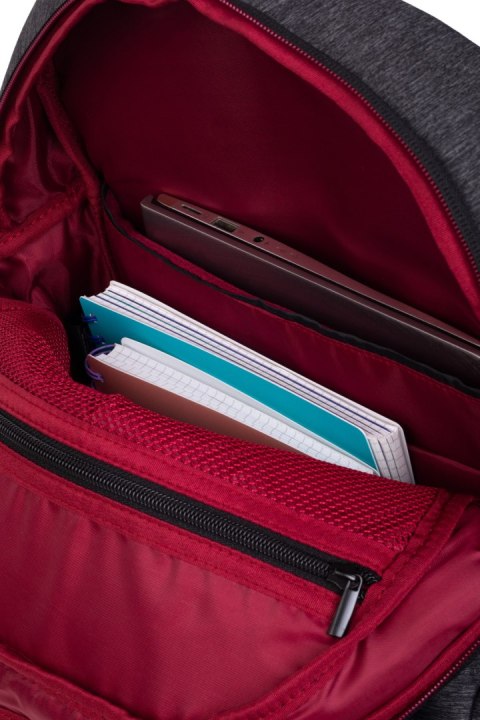 COOLPACK - SHAR - PLECAK BIZNESOWY - GREY/RED COOLPACK - SHAR - PLECAK BIZNESOWY - GREY/RED