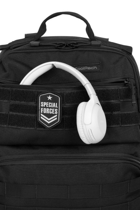 COOLPACK - SOLDIER - PLECAK MŁODZIEZOWY - BLACK COOLPACK - SOLDIER - PLECAK MŁODZIEZOWY - BLACK