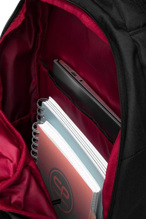 COOLPACK - VOLVE - PLECAK BIZNESOWY - GREY/RED COOLPACK - VOLVE - PLECAK BIZNESOWY - GREY/RED