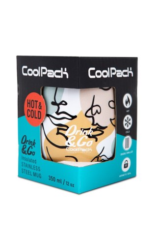 COOLPACK - COFFEE MUG - KUBEK TERMICZNY - 355 ml - ART DECO