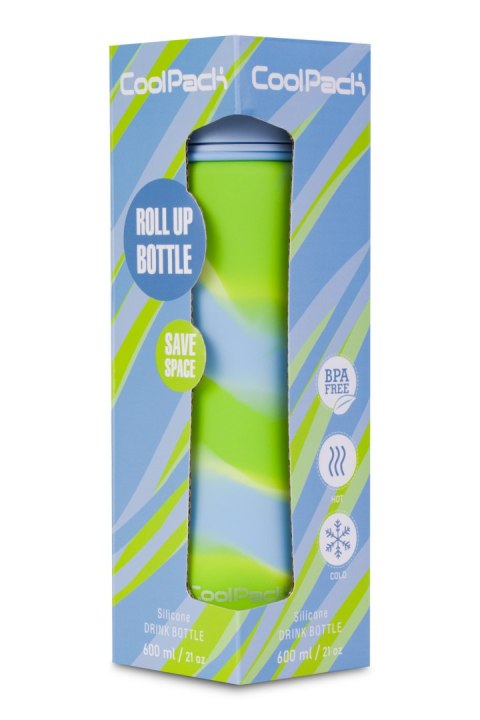 COOLPACK - PUMP - BIDON SILIKONOWY - 600 ml - GIRLS BLUE COOLPACK - PUMP - BIDON SILIKONOWY - 600 ml - GIRLS BLUE