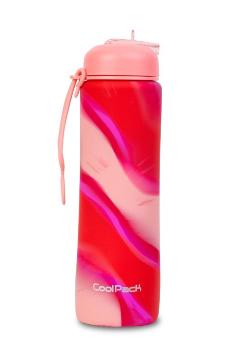 COOLPACK - PUMP - BIDON SILIKONOWY - 600 ml - GIRLS PINK COOLPACK - PUMP - BIDON SILIKONOWY - 600 ml - GIRLS PINK