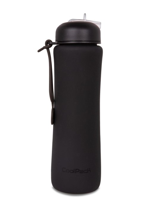 COOLPACK - PUMP - BIDON SILIKONOWY - 600 ml - RPET BLACK COOLPACK - PUMP - BIDON SILIKONOWY - 600 ml - RPET BLACK