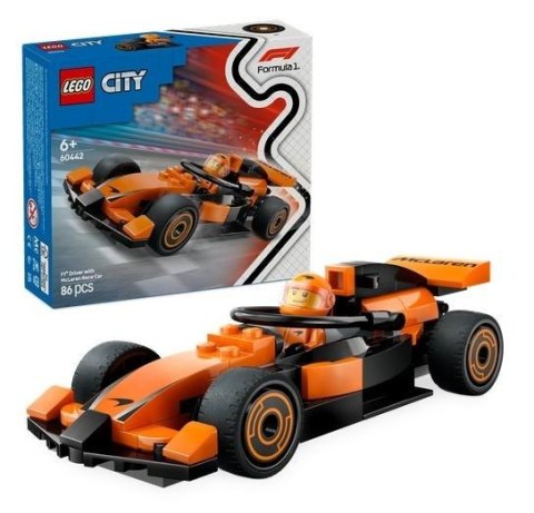 LEGO(R) CITY 60442 Kierowca i bolid McLaren LEGO(R) CITY 60442 Kierowca i bolid McLaren