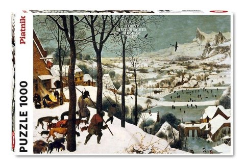 Puzzle 1000 - Brueghel, Myśliwi na śniegu PIATNIK Puzzle 1000 - Brueghel, Myśliwi na śniegu PIATNIK