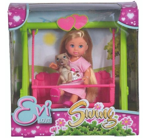 Evi na huśtawce z pieskiem Evi na huśtawce z pieskiem