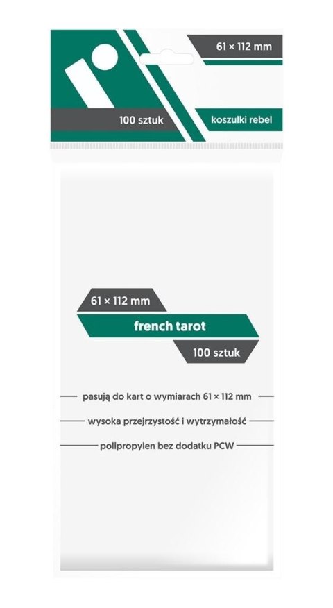 Koszulki French Tarot 61x112 (100sztuk) REBEL Koszulki French Tarot 61x112 (100sztuk) REBEL