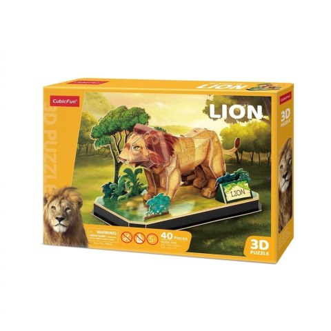 Puzzle 3D Zwierzęta Lew Puzzle 3D Zwierzęta Lew