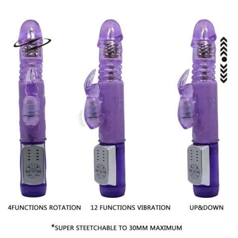 Wibrator królik rotacja posuw masażer 24cm erotyka Wibrator królik rotacja posuw masażer 24cm erotyka
