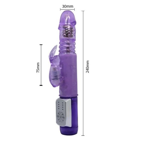 Wibrator królik rotacja posuw masażer 24cm erotyka Wibrator królik rotacja posuw masażer 24cm erotyka