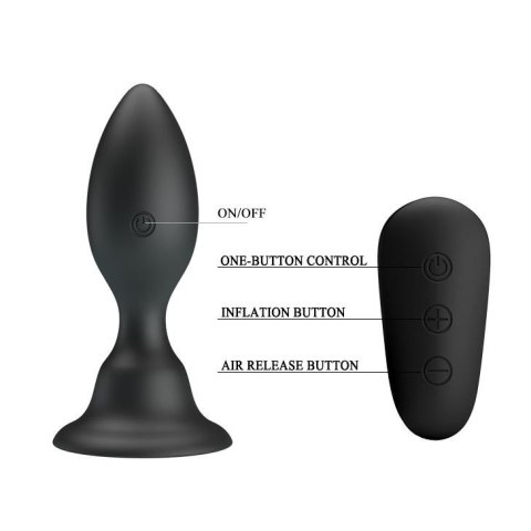 Wibrujący korek analny z pilotem 12 trybów 10cm Wibrujący korek analny z pilotem 12 trybów 10cm
