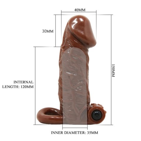 Małe kompaktowe dildo murzyńskie żylaste 15 cm