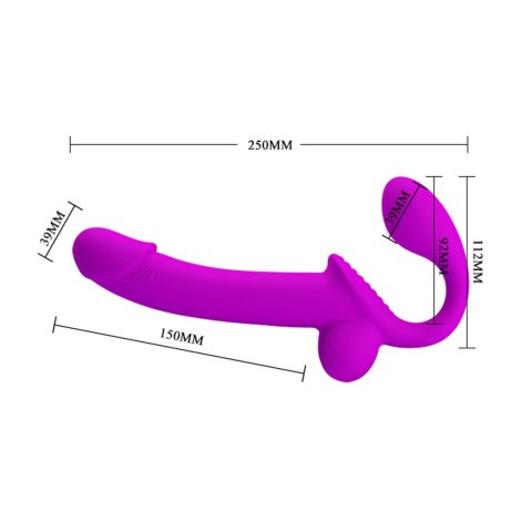 Strap-On bez uprzęży napełniane jądra stymulacja