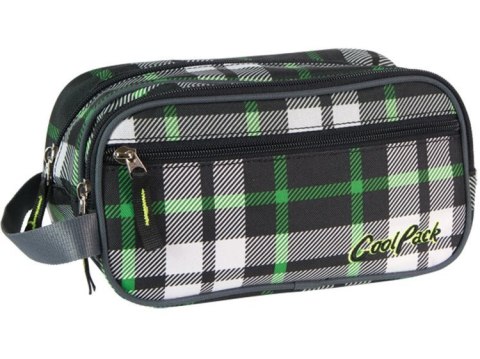 COOLPACK - WAVE - KOSMETYCZKA DUŻA - Green tartan COOLPACK - WAVE - KOSMETYCZKA DUŻA - Green tartan