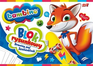 Blok rysunkowy A4 20 kartek okładka kredowana 80 g/m2 ZWIERZAKI UCZNIAKI