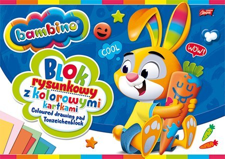 Blok rysunkowy z kolorowymi kartkami A4 16 kartek okładka kredowana 80 g/m2 ZWIERZAKI UCZNIAKI Blok rysunkowy z kolorowymi kartkami A4 16 kartek okładka kredowana 80 g/m2 ZWIERZAKI UCZNIAKI