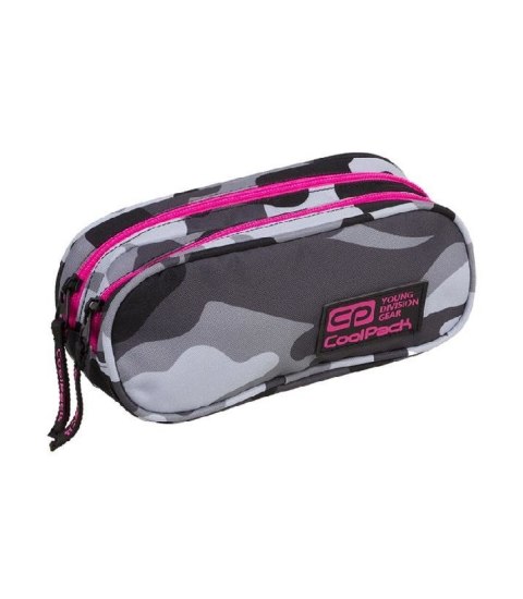 COOLPACK - CLEVER MORO - SASZETKA PODWÓJNA - Pink Neon - prostokątna COOLPACK - CLEVER MORO - SASZETKA PODWÓJNA - Pink Neon - prostokątna