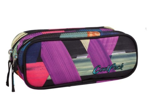 COOLPACK - CLEVER - SASZETKA PODWÓJNA - Color strokes - prostokątna COOLPACK - CLEVER - SASZETKA PODWÓJNA - Color strokes - prostokątna