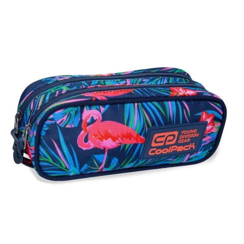 COOLPACK - CLEVER - SASZETKA PODWÓJNA - PINK FLAMINGO COOLPACK - CLEVER - SASZETKA PODWÓJNA - PINK FLAMINGO