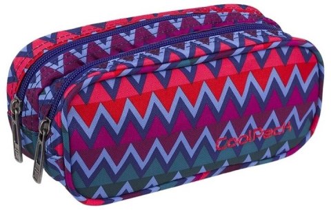 COOLPACK - CLEVER - SASZETKA PODWÓJNA PROSTOKĄTNA - Chevron Stripes COOLPACK - CLEVER - SASZETKA PODWÓJNA PROSTOKĄTNA - Chevron Stripes