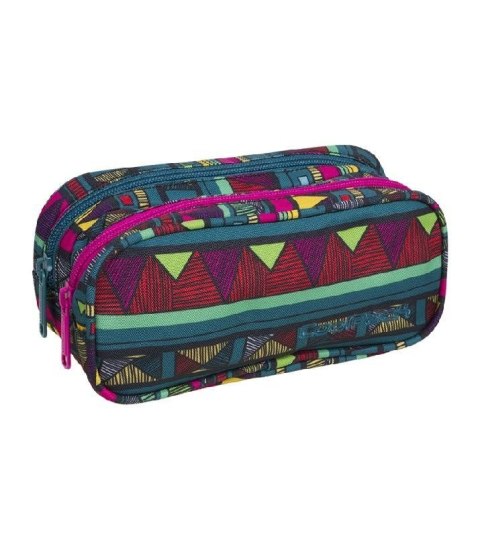 COOLPACK - CLEVER - SASZETKA PODWÓJNA PROSTOKĄTNA - Mexican Trip COOLPACK - CLEVER - SASZETKA PODWÓJNA PROSTOKĄTNA - Mexican Trip