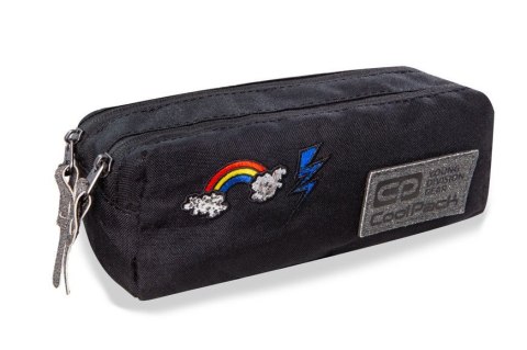 COOLPACK - EDGE - SASZETKA PODWÓJNA / PROSTOKĄTNA - SPARKLING BADGES BLACK COOLPACK - EDGE - SASZETKA PODWÓJNA / PROSTOKĄTNA - SPARKLING BADGES BLACK