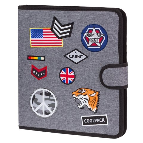 COOLPACK - MATE - TECZKA WIELOFUNKCYJNA - Badges Grey COOLPACK - MATE - TECZKA WIELOFUNKCYJNA - Badges Grey