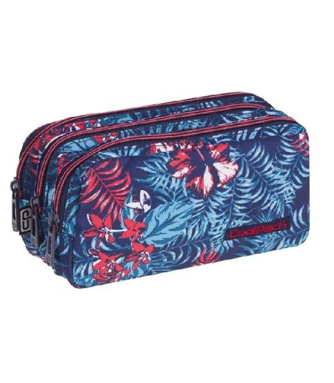 COOLPACK - PRIMUS - SASZETKA POTRÓJNA - Emerald Jungle - prostokątna COOLPACK - PRIMUS - SASZETKA POTRÓJNA - Emerald Jungle - prostokątna