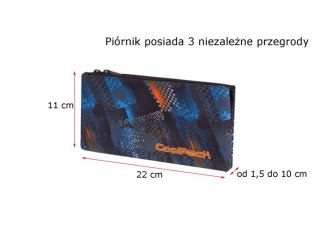 COOLPACK - TRIO - SASZETKA POTRÓJNA - Tire tracks - prostokątna