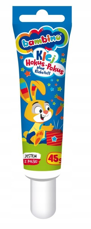 Klej Hokus-Pokus w tubie display 12 sztuk 45 g ZWIERZAKI UCZNIAKI