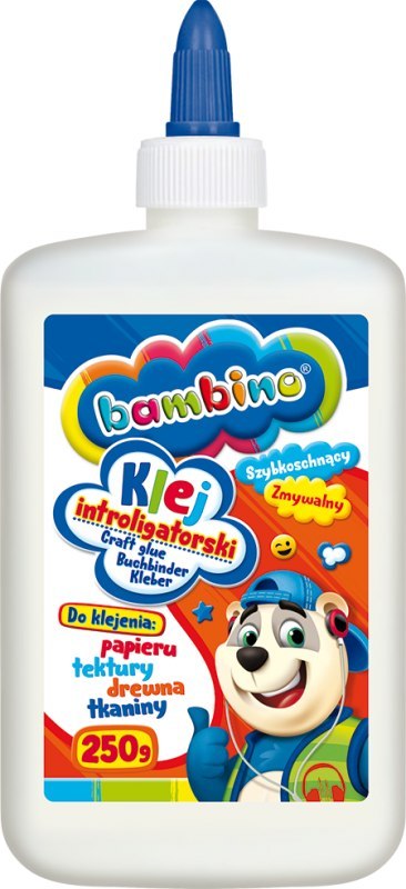 Klej introligatorski display 6 sztuk 250 g ZWIERZAKI UCZNIAKI Klej introligatorski display 6 sztuk 250 g ZWIERZAKI UCZNIAKI
