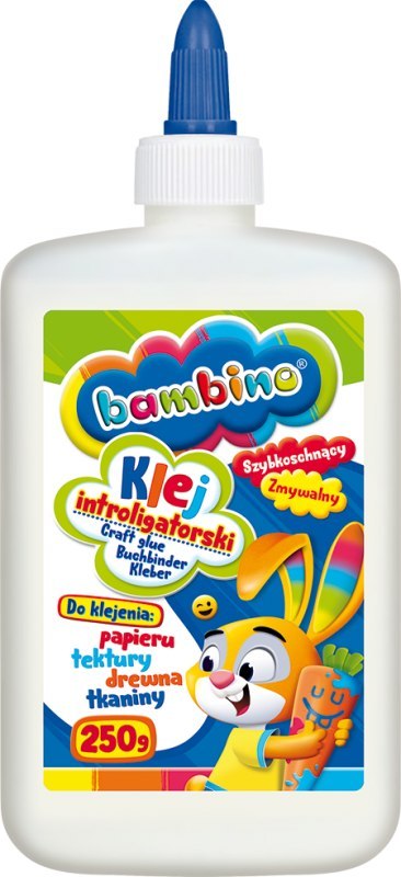 Klej introligatorski display 6 sztuk 250 g ZWIERZAKI UCZNIAKI Klej introligatorski display 6 sztuk 250 g ZWIERZAKI UCZNIAKI