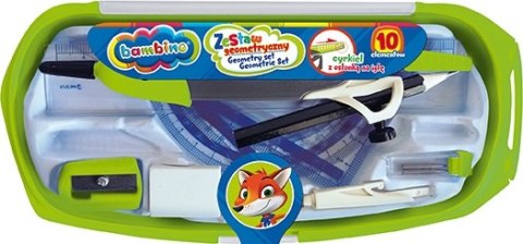 Zestaw geometryczny z cyrklem 10 elementów ZWIERZAKI UCZNIAKI Zestaw geometryczny z cyrklem 10 elementów ZWIERZAKI UCZNIAKI
