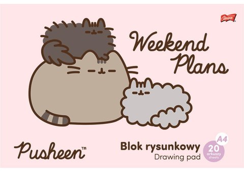 Blok rysunkowy A4 20 kartek okładka kredowana 80 g/m2 PUSHEEN Blok rysunkowy A4 20 kartek okładka kredowana 80 g/m2 PUSHEEN