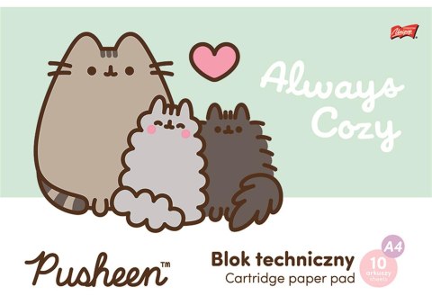 Blok techniczny A4 10 kartek okładka kredowana 190 g/m2 PUSHEEN Blok techniczny A4 10 kartek okładka kredowana 190 g/m2 PUSHEEN